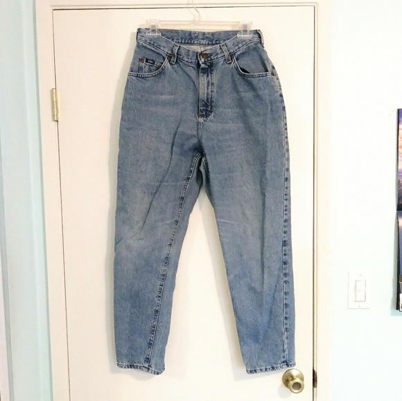 Lee Denim - Lee High Waisted Light Wash Mom Jeans